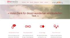 Desktop Screenshot of etamedia.de