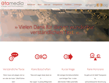 Tablet Screenshot of etamedia.de